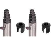 Doppler Inserts de réduction pour Pied de Parasol en Granit - Jeu de 5 Anneaux de réduction - 52/48/38/32/25 mm, Noir, 85897RR (Lot de 2)