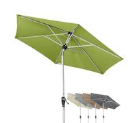 Doppler Parasol Active Auto Tilt Ø 210 cm - Manivelle avec inclinaison automatique, pliable, protection UV SPF 50+, polyester résistant aux intempéries, armature en acier robuste couleur argent