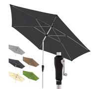 Doppler Parasol Alu Crank Ø 330 cm, Anthracite, manivelle, UV 80+