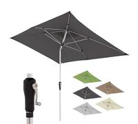 Doppler Parasol Alu Crank 190x290 cm, Anthracite, manivelle, UV 80+