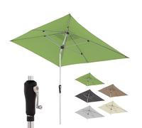 Doppler Parasol Alu Crank 190x290 cm, Vert clair, manivelle, UV 80+