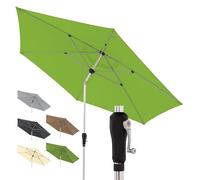 Doppler Parasol hexagonal en aluminium - de jardin pliable pour balcon ou terrasse - à mât central avec manivelle - 330 cm de diamètre