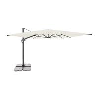 Doppler Parasol pendulaire Jack 300x400cm naturel, à manivelle, aluminium résistant aux UV, multifonction - pour jardin, balcon ou terrasse