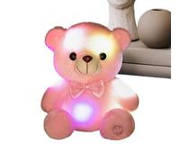 Dopsyesn Jouet en Peluche Qui S'- Nounours Doudou Lumineux 20 cm | Peluche Arc-en-Enfant | Compagnie Réconfort Filles Adultes Canapé Chambre Salon