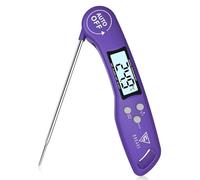 DOQAUS Thermometre Cuisine à Lecture Instantanée 3s, Sonde pliable (Violet) | Écran LCD, Verrouillage Température, Étalonnable, Arrêt Automatique, Adapté pour Viande, BBQ, Pâtisserie, Lait et Vin
