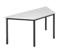 DORAN DQTR D - Blanc 160 x 69 avec tube rectangulaire/noir