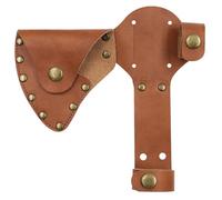 Dorccsi Fourreau de Hache, Fourreau de Hache en Cuir, Housse tête montée à la Taille avec Bouton-Pression, Support hachette Protection pour Outils Jardinage Camping, Travail du