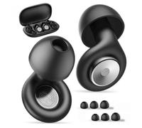 DORHWIX Bouchon D'Oreille Pour Dormir, 45Db D'Atténuation Du Bruit, Boule Quies Réutilisable En Silicone, Doux Et Confortable, Idéal Pour Sommeil, Voyage, Concentration, Concerts, Noir