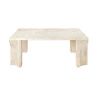 GUBI Doric Table Basse Carrée 80 x 80 cm Blanc Neutre
