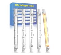 DoRight 500W R7s Ampoule Halogène 118mm Dimmable Blanc Chaud 2800K J118 Projecteur Halogène Linéaire AC 220-240V 11000lm Angle de Faisceau de 360°pour l’éclairage de Paysage, Sécurité (5 Pièces)
