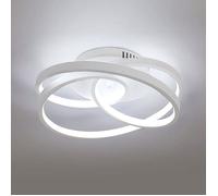 Dorlink Plafonnier LED Blanc 40W - Éclairage Froid 6500K - Design Créatif - Pour Bureau Salon Cuisine
