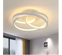 DORLINK Plafonnier LED Moderne - 40W - Acrylique Ø30cm - 3000K Blanc Chaud - Pour Salon Chambre Cuisine