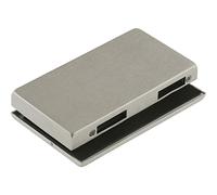 Dorma Glas Contre-porte en verre (serrure de porte en verre) Junior Office, épaisseur du verre 8-10 mm, ferrure en verre gauche - effet aluminium acier inoxydable