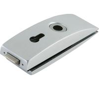 DORMA Serrure Studio Arcos PZ avec changement, verre 8 mm, alu argent anodisé (24.202) | Ferrure de porte en verre - Accessoires dormakaba