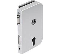 Serrure de porte en verre OFFICE Junior LM argent éloxé.PZ DIN droite.DORMAKABA