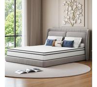 Dormely Matelas 140x190 en Mousse à Mémoire de Forme Haute Densité, Matelas à Ressorts ensachés, Hauteur de 25 cm, Soutien en 7 Zones, Design Ergonomique,Durable, réversible, fermeté Moyenne