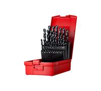 Jeu de forets hélicoïdaux A190 DIN 338 TypeN D.1-13x0,5mm HSS 25pcs. cu.-cass.DORMER