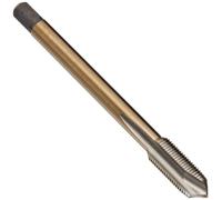 Dormer EP40 Taraud de filetage à pointe spirale en acier cobalt Finition oxyde doré, rond avec tige carrée, chanfreinage de filetage 1/4"-19, diamètre de tige 11mm (lot de 1)