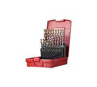 Jeu de forets hélicoïdaux A095 DIN 338 TypN D.1-10x0,5mm HSS 19pcs. cu.-cass.DORMER