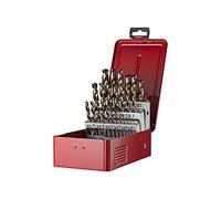 Jeu de forets hélicoïdaux A295 DIN 338 TypN D.1-13x0,5mm HSS-E 25pcs. cu.-cass.DORMER
