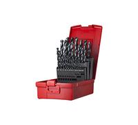 Jeu de forets hélicoïdaux A190 DIN 338 TypN D.1-13x0,5mm HSS 29tlg.Ku.-Kass.DORMER