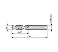 DORMER PRAMET DORMER PRAMET Foret court NAS907 J 2,5xP 135° HSS vap Quantité:12