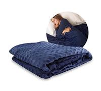 Dormiwise Housse de Couverture lestée Universelle avec 8 classeurs - Bambou et Pois Minky - Housse de Couette - Housse de Couette - 200 x 200 cm