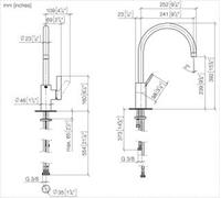 Dornbracht 33836875-06 EHM pour douchette de rinçage/professionnelle TARA ULTRA