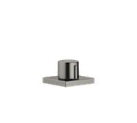 Dornbracht actionneur excentrique 10711970-99 avec bouton rotatif, rosette carrée, mat platine foncé
