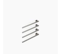 Dornbracht chauffe-serviettes, 4 positions, saillie à gauche, largeur 600mm, 83304980-99, Couleur: Dark Platinum brossé