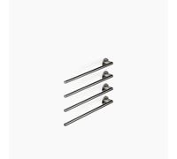 Dornbracht chauffe-serviettes, 4 positions, saillie à gauche, largeur 610mm, 83304979-19, Couleur: Chrome foncé