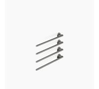Dornbracht chauffe-serviettes, 4 positions, saillie à gauche, largeur 610mm, 83304979-99, Couleur: Dark Platinum brossé