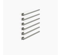 Dornbracht chauffe-serviettes, 6 positions, saillie à droite, largeur 600mm, 83316980-19, Couleur: Chrome foncé