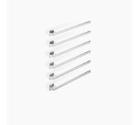 Dornbracht chauffe-serviettes, 6 positions, saillie à droite, largeur 600mm, 83316980-93, Couleur: Chrome brossé