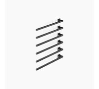 Dornbracht chauffe-serviettes, 6 positions, saillie à gauche, largeur 600mm, 83306980-33, Couleur: Noir Mat