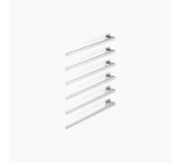 Dornbracht chauffe-serviettes, 6 positions, saillie à gauche, largeur 600mm, 83306980-93, Couleur: Chrome brossé