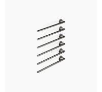 Dornbracht chauffe-serviettes, 6 positions, saillie à gauche, largeur 610mm, 83306979-19, Couleur: Chrome foncé