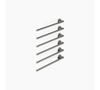 Dornbracht chauffe-serviettes, 6 positions, saillie à gauche, largeur 610mm, 83306979-99, Couleur: Dark Platinum brossé