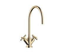 Dornbracht Cuisine - Tara Mitigeur monotrou, bec orientable 360°, saillie 235 mm, Coloris: laiton