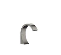 Dornbracht CYO Bec déverseur pour lavabos sans garniture de vidage, saillie 133mm, 13715811-99, Couleur: foncé Platine mat
