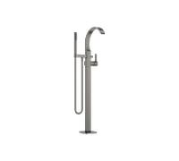 Dornbracht Cyo mitigeur de bain 25863811-99 sur pied, avec colonne montante, flexible de douche, Dark Platinum mat