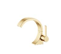 Dornbracht CYO Mitigeur monocommandé pour lavabo avec garniture d'écoulement, saillie 143mm, 33500811-28, Couleur: Laiton brossé