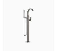 Dornbracht CYO Mitigeur monocommandé pour bain avec tube de trop-plein, montage indépendant, garniture de douche flexible, saillie 253mm, 25863811-99, Couleur: foncé Platine mat