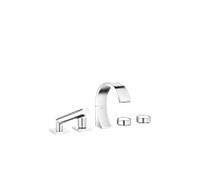 Dornbracht Raccord à cinq trous pour baignoire Cyo 27523811-00 pour installation de bord de baignoire/bord de carrelage, chromé