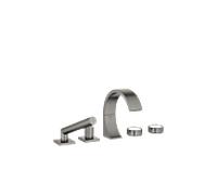 Dornbracht Cyo robinet de baignoire à cinq trous 27523811-99 pour installation de bord de baignoire/bord de carrelage, platine foncé mat