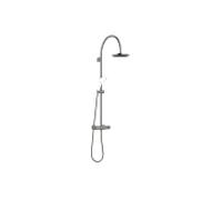 Dornbracht set de douche 34459892-99 avec thermostat de douche, douche à saillie sur pied 420 mm, platine foncé mat