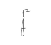 Dornbracht douche match0 34459979-33 avec thermostatique de douche, saillie de la douche sur pied 450 mm, noir mat