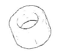 Dornbracht écrou M15 x 2000 09231011290 brut