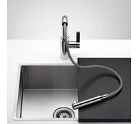 Dornbracht Elio Mitigeur de cuisine pivotant, avec douchette extractible, 33840790-00,