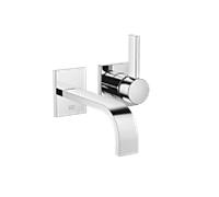 Dornbracht MEM Mitigeur monocommandé mural pour lavabos sans vidage, saillie 177mm, 36860782-00, Couleur: chrome